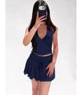 Fiona Halter Top - Navy